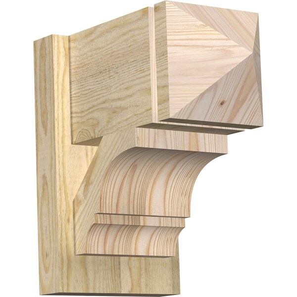Ekena Millwork Balboa Arts & Crafts Rough Sawn Outlooker, Douglas Fir, 8"W x 14"D x 14"H OUT08X14X14BOA03RDF - main